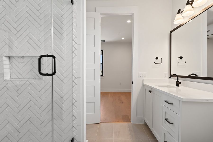 Furnished interior view inside a new home in Milky Way at River Place, Austin (Image 10).