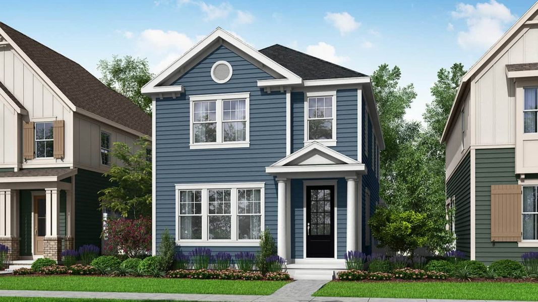 Representative exterior photo of a completed home built from the Leadville by Brightland Homes in Westerly, Erie, CO (Image 2).