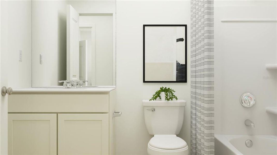Furnished interior view inside a new home in , Davenport (Image 10).