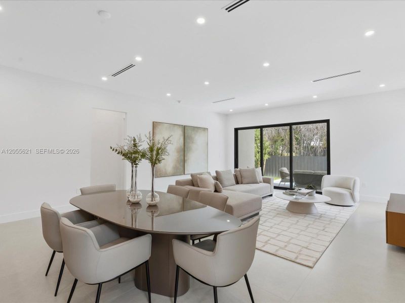 Furnished interior view inside a new home in , Miami (Image 35). Furnished interior view inside a new home in , Miami (Image 35).