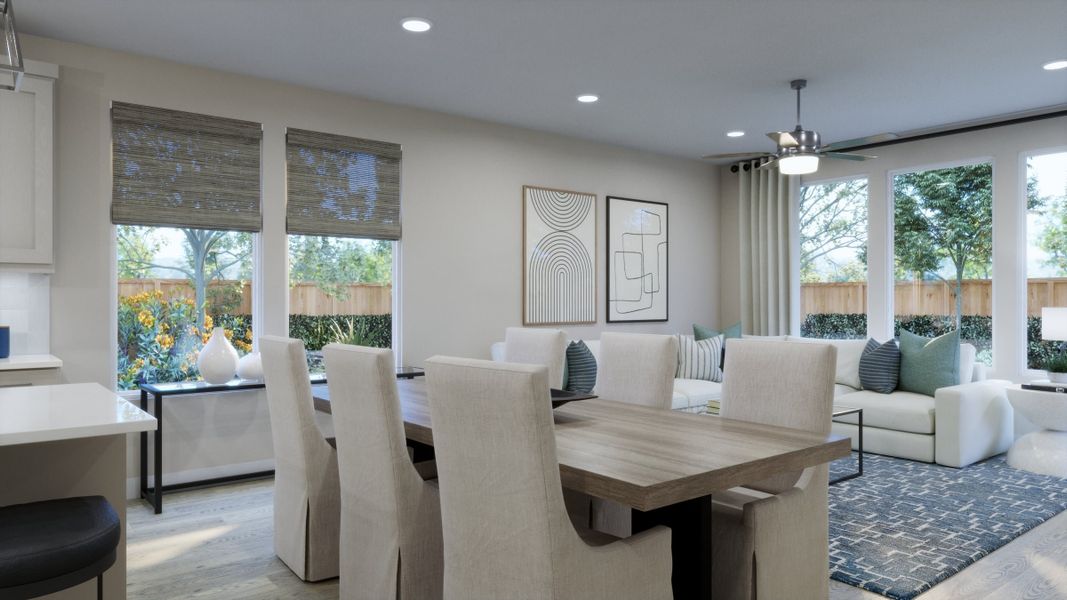 Furnished interior view inside a new home in Lariat, Liberty Hill (Image 5).