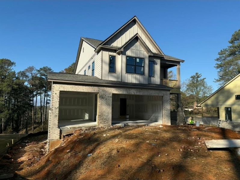 In-progress construction of a new home in , Marietta, GA (Image 7).