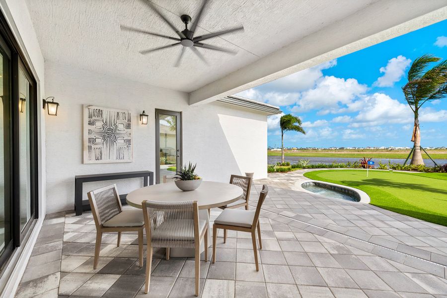 Representative exterior details of a home built from the Madison by GL Homes in Valencia Parc at Riverland, Port St. Lucie (Image 4).