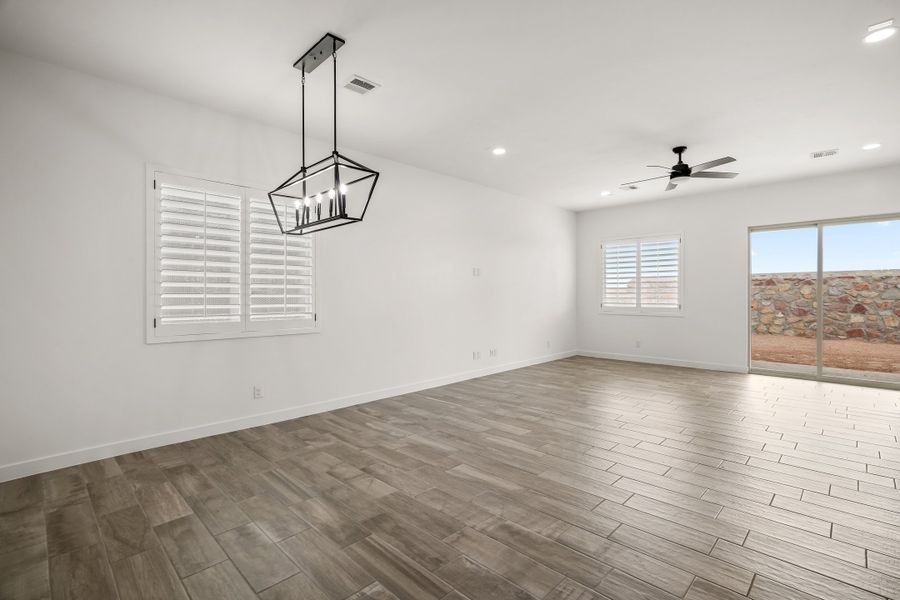 Representative unfurnished interior of a home built from the Sand Hills by LEH. Homes in Summer Sky North, El Paso (Image 46). Representative unfurnished interior of a home built from the Sand Hills by LEH. Homes in Summer Sky North, El Paso (Image 46).