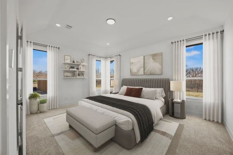 Furnished interior view inside a new home in Chatham Reserve, Providence Village (Image 12).