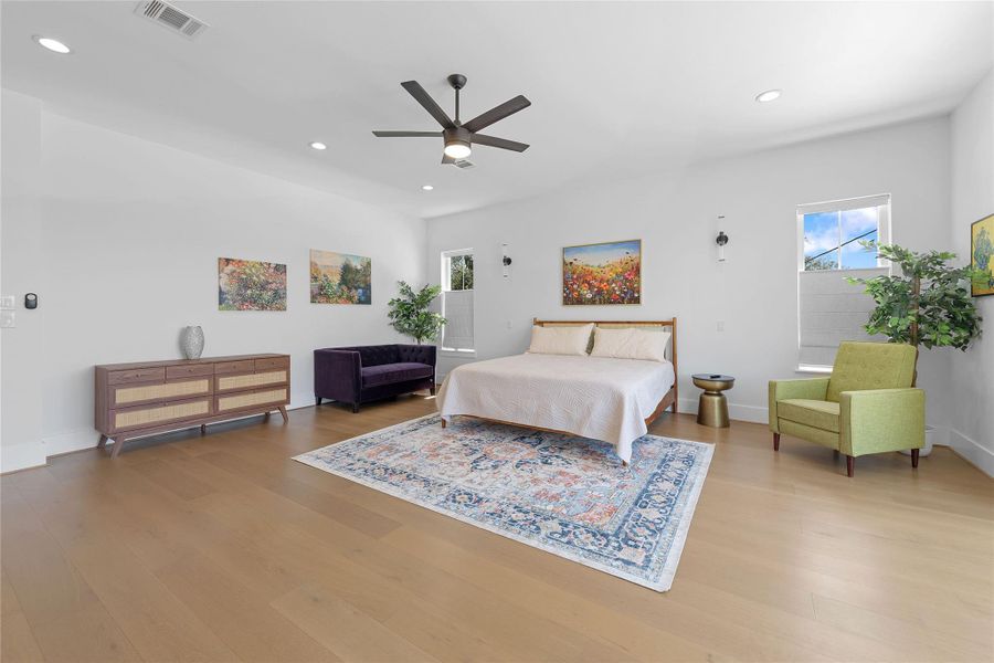 Alternate view of the primary bedroom.