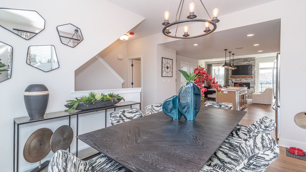 Representative furnished interior of a home built from the The Keswick Townhome (Interior Walk-Out) by Norfolk Homes in Bristol Ridge Townhomes, Ann Arbor (Image 10).