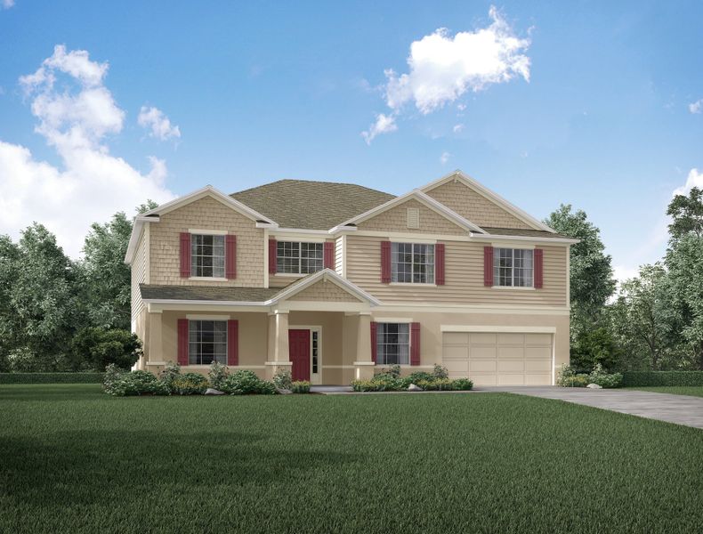 Representative exterior photo of a completed home built from the Westfield by Maronda Homes in Port St. Lucie, Port St. Lucie, FL (Image 14).