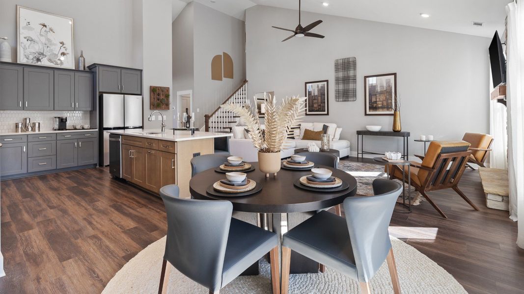 Representative furnished interior of a home built from the Cooper 3 by DRB Homes in Mulberry Estates, Simpsonville (Image 10).