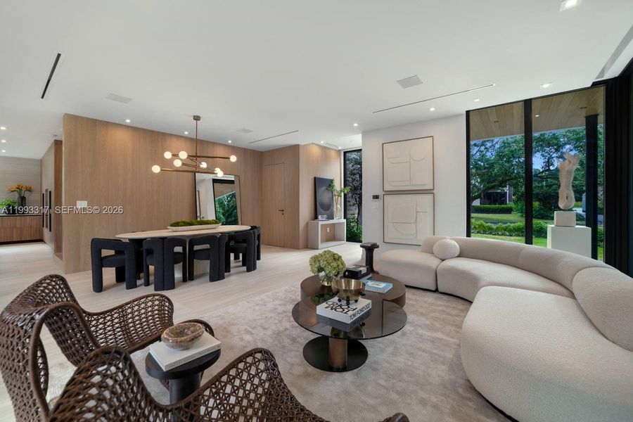 Furnished interior view inside a new home in , Miami (Image 37).