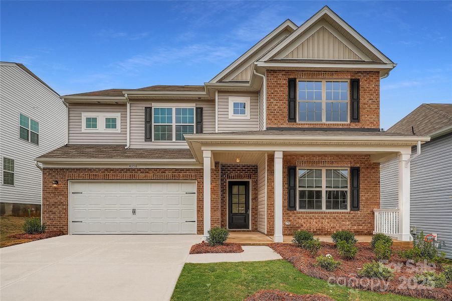 Exterior details and patio area of a home in Shannon Woods: Walk & Enclave, Maiden (Image 1).