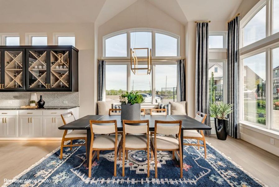 Furnished interior view inside a new home in Chatham Reserve, Providence Village (Image 8).