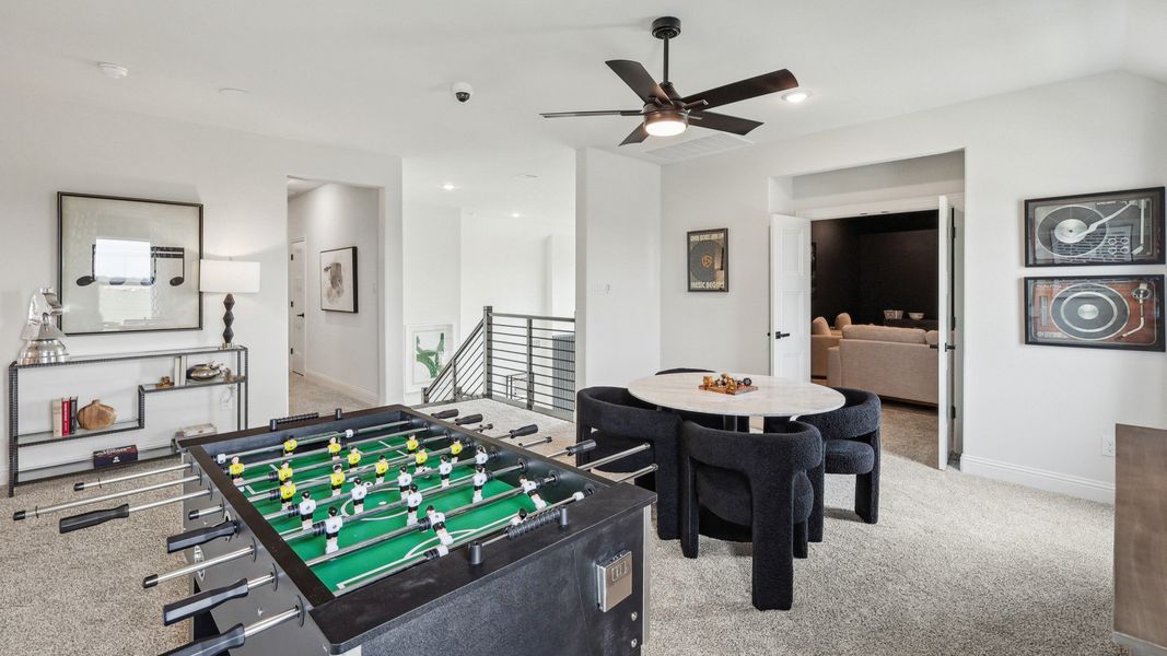 Representative furnished interior of a home built from the Cornell by DRB Homes in Green Meadows Classic, Celina (Image 24).