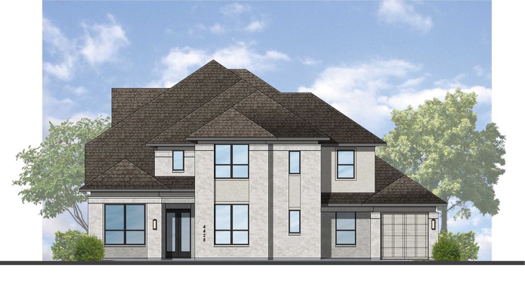 Representative rendering of the exterior for the Varese Plan by Highland Homes (Image 5).
