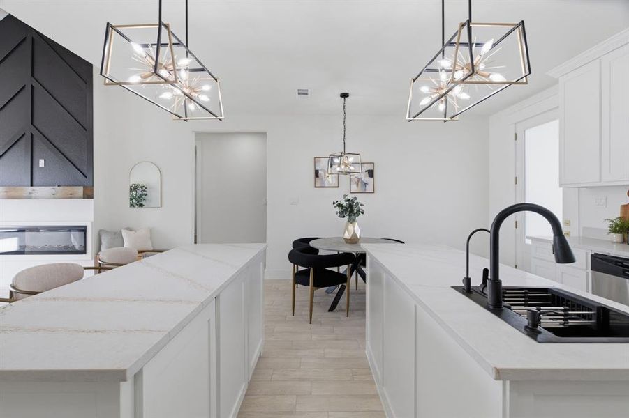Furnished interior view inside a new home in , Joshua (Image 14).