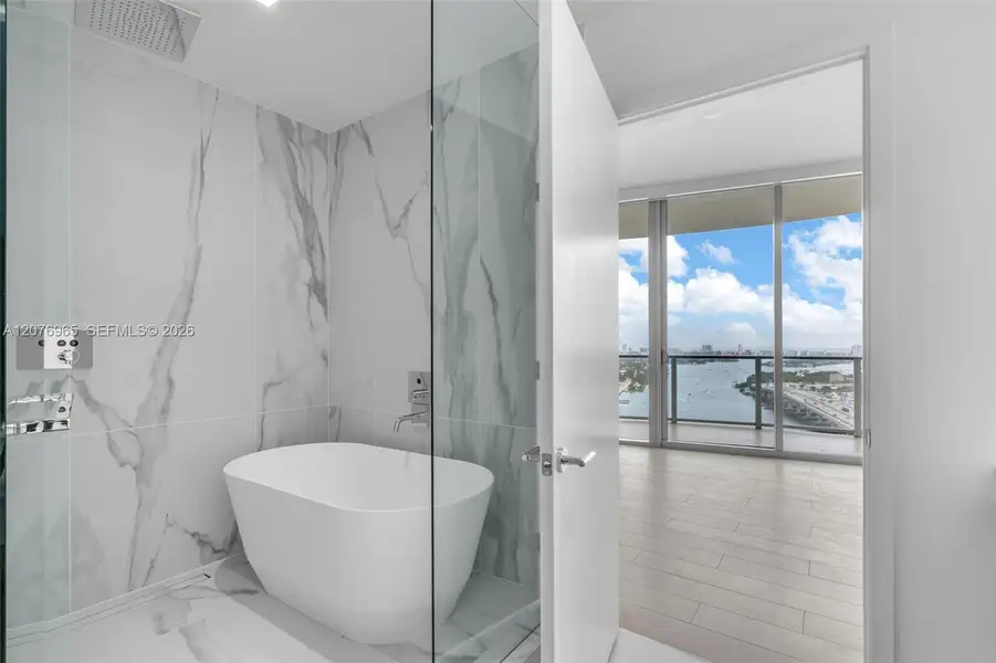 Furnished interior view inside a new home in , Miami (Image 11).