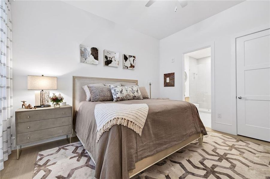 Furnished interior view inside a new home in The Dillon Buckhead, Atlanta (Image 47). Furnished interior view inside a new home in The Dillon Buckhead, Atlanta (Image 47).