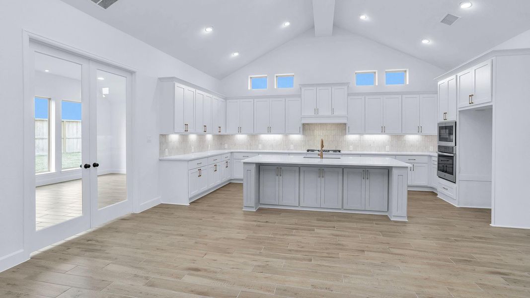 Furnished interior view inside a new home in Escondido 80', Magnolia (Image 7). Furnished interior view inside a new home in Escondido 80', Magnolia (Image 7).