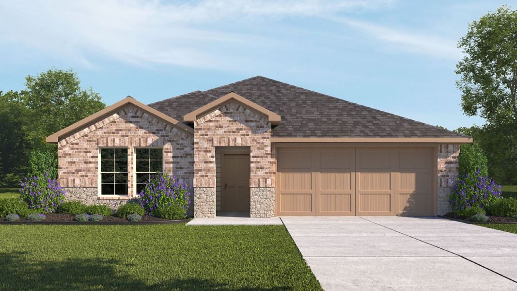 Representative exterior photo of a completed home built from the Cali by D.R. Horton in Emberly, Beasley, TX (Image 2).