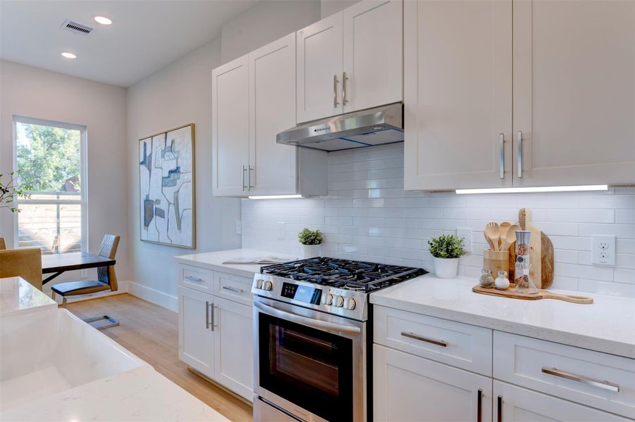 Close-up of interior finishes inside a home in , Houston (Image 18).