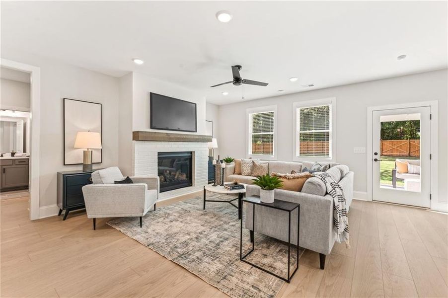 Furnished interior view inside a new home in Oak Valley Estates, Marietta (Image 32).