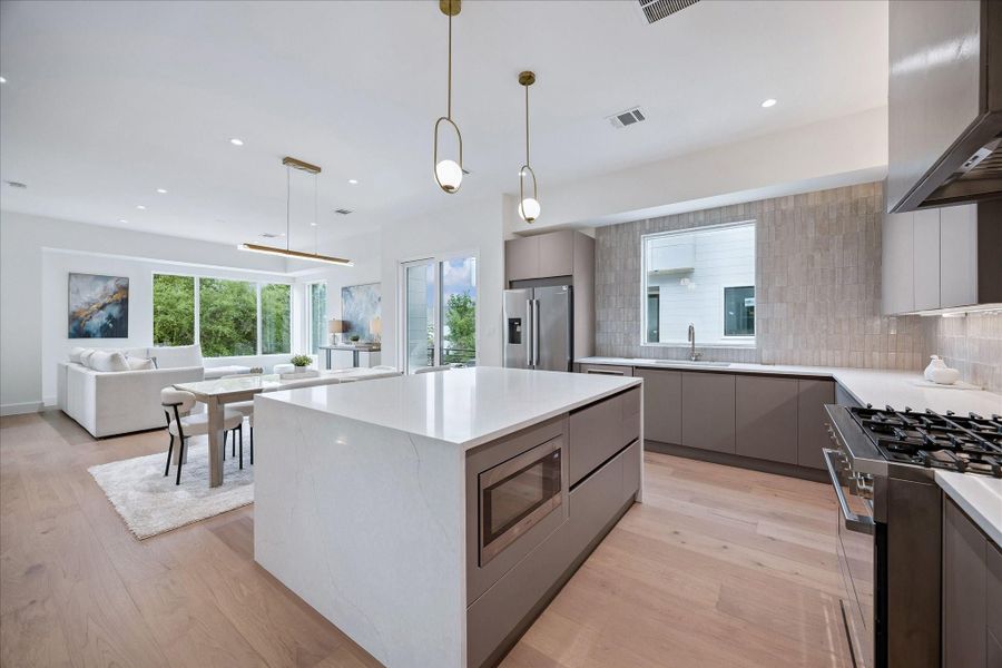 Furnished interior view inside a new home in , Houston (Image 17).