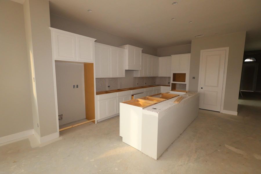 In-progress construction of a new home in Riceland 50’ Front Load Homesites, Mont Belvieu, TX (Image 5).