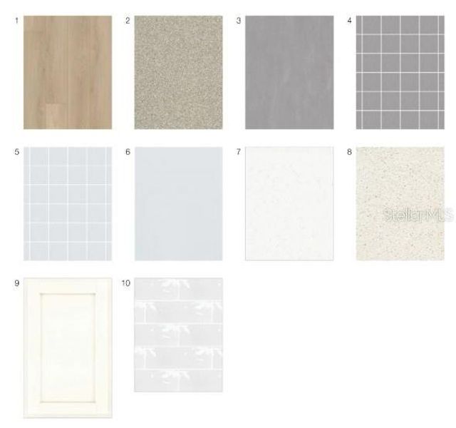 Sample of building materials used in homes in Skye Ranch Community Group Page, Sarasota (Image 10).
