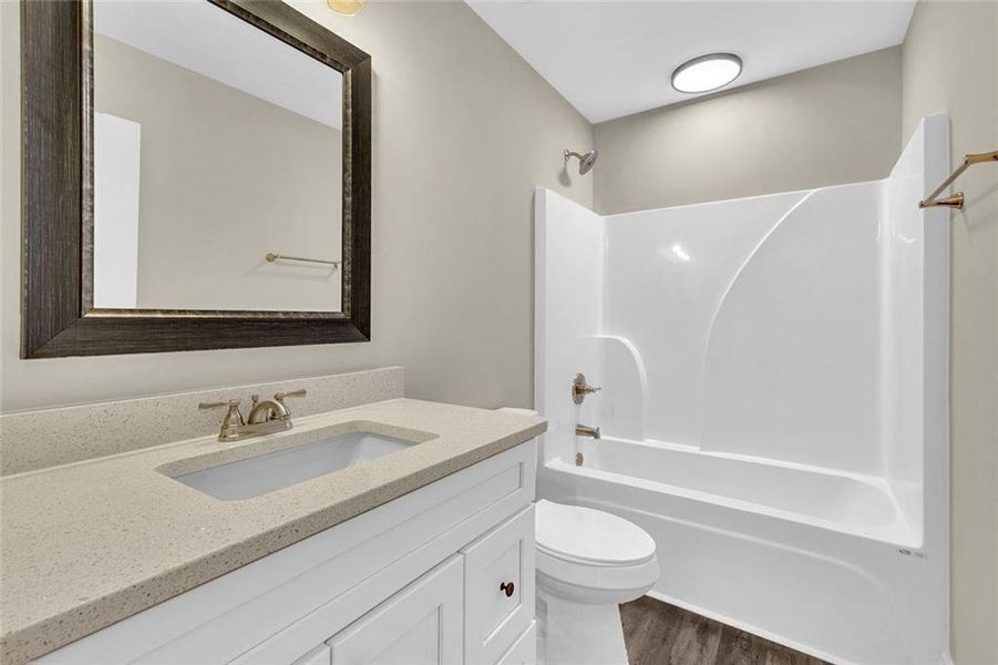 Furnished interior view inside a new home in , Macon (Image 19).