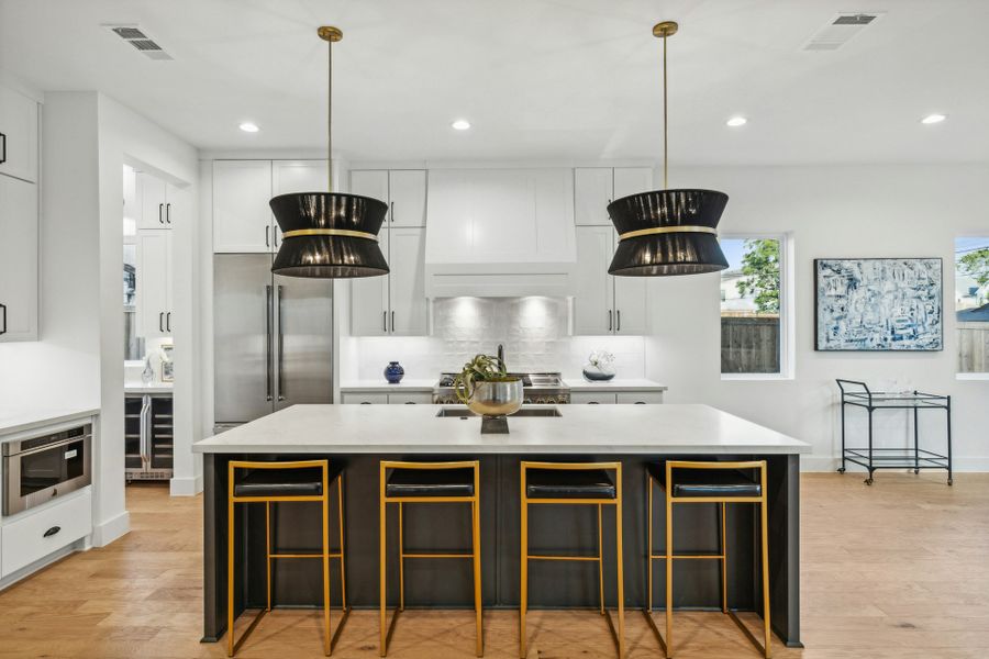 Furnished interior view inside a new home in , Dallas (Image 35).