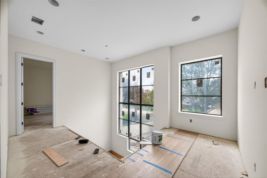 Tons of natural light from these impressive windows