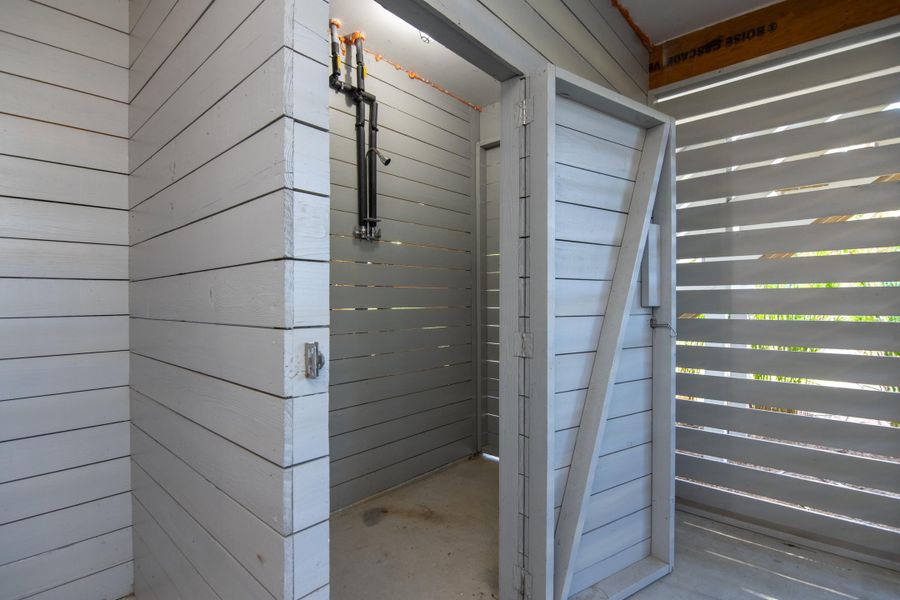 Exterior details and patio area of a home in , Edisto Island (Image 26).