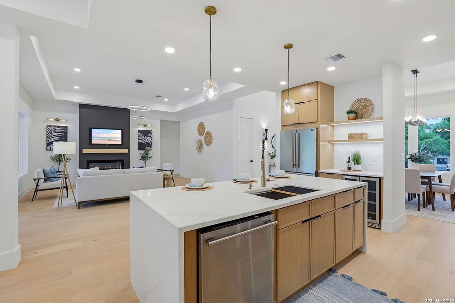 Furnished interior view inside a new home in , Boerne (Image 19).
