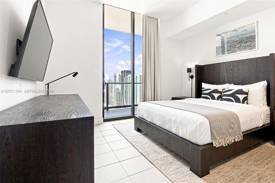 Furnished interior view inside a new home in , Miami (Image 12).