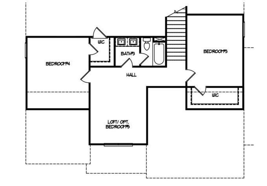 2D floor plan layout of this home in , Buford, GA (Image 6).