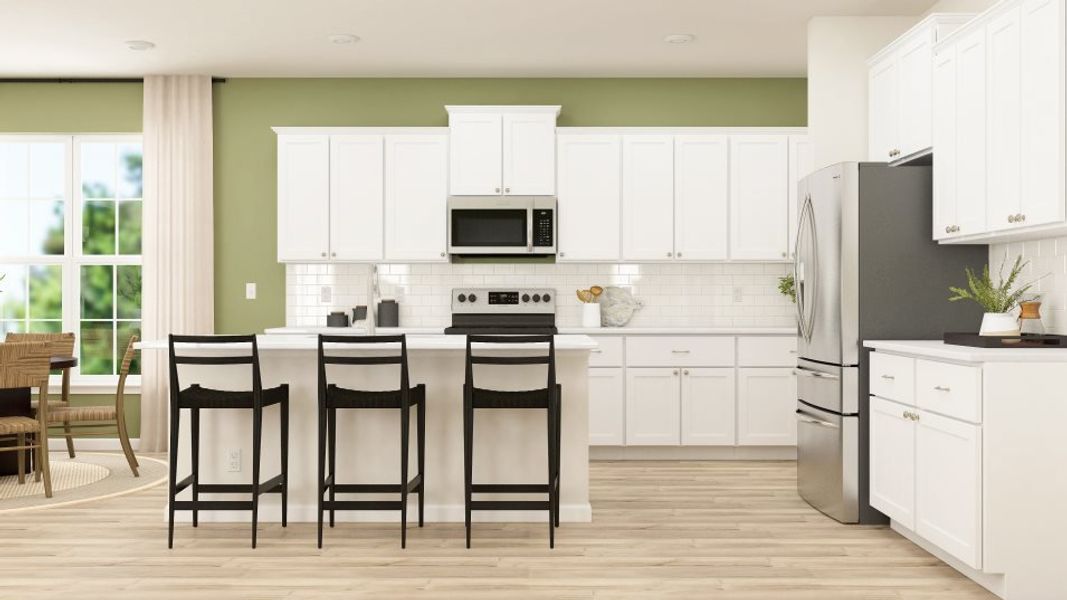 Representative furnished interior of a home built from the Hickory by Lennar in Elizabeth: Arbor, Fort Mill (Image 11).