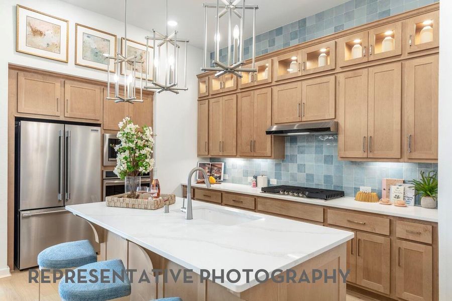 Furnished interior view inside a new home in Grand Central Park, Conroe (Image 4).