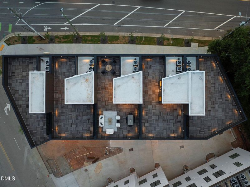 Aerial View of Rooftop Deck Aerial View of Rooftop Deck