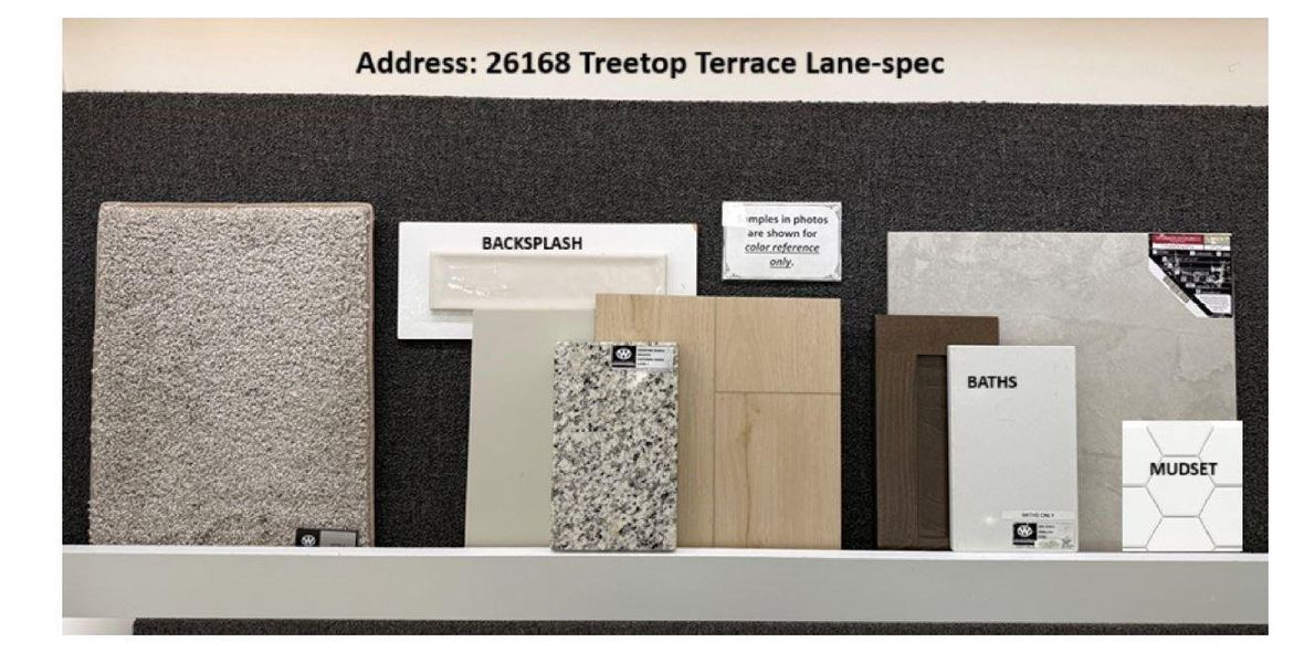 Sample of building materials used in homes in Wildtree, Magnolia (Image 4).