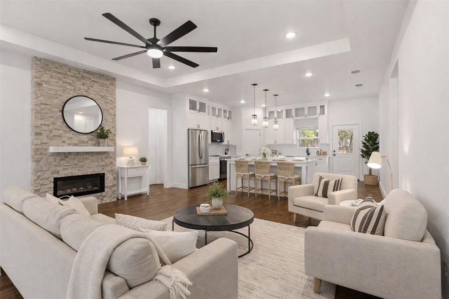 Furnished interior view inside a new home in , Trinidad (Image 8).