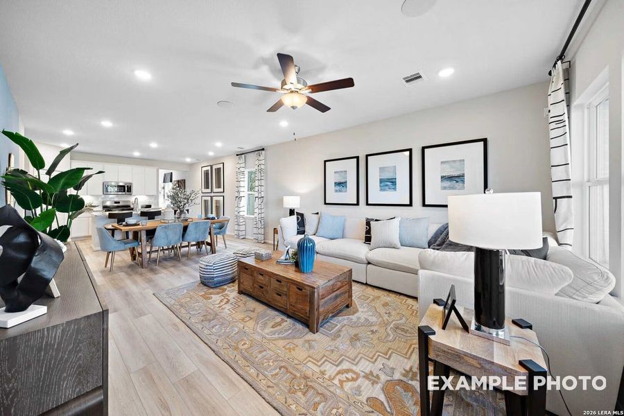 Furnished interior view inside a new home in Hickory Ridge, San Antonio (Image 18).