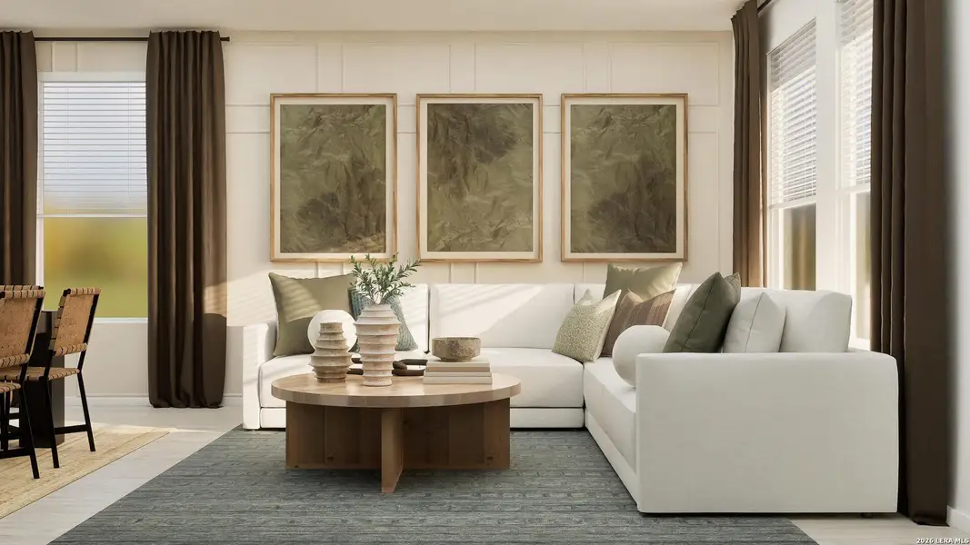 Furnished interior view inside a new home in Juniper Ranch, Spring Branch (Image 9). Furnished interior view inside a new home in Juniper Ranch, Spring Branch (Image 9).