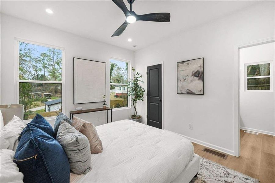 Furnished interior view inside a new home in , Atlanta (Image 28).