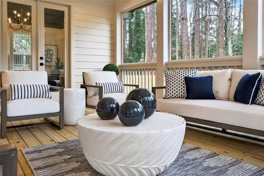 Furnished interior view inside a new home in , Decatur (Image 52).
