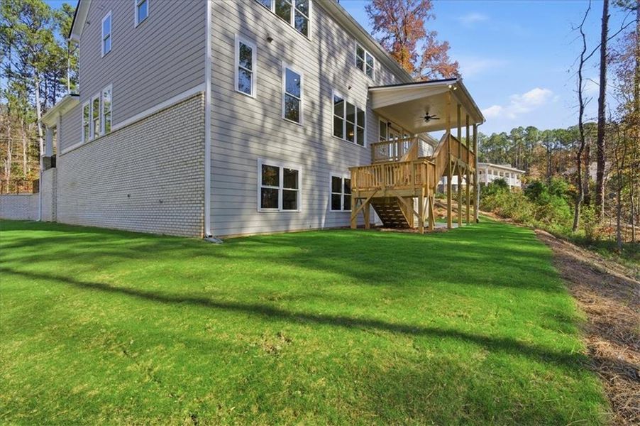 Exterior details and patio area of a home in Ford Landing, Acworth (Image 33).