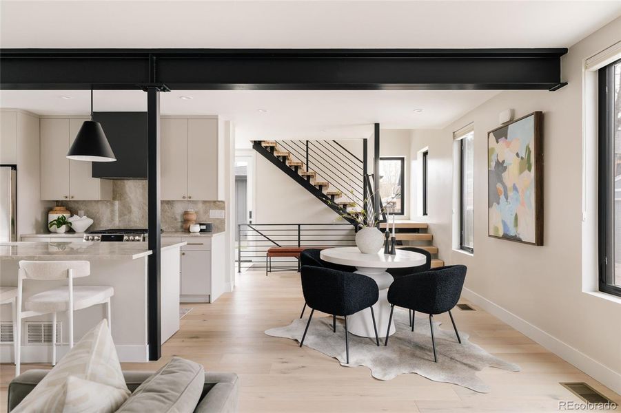 Furnished interior view inside a new home in , Denver (Image 39).