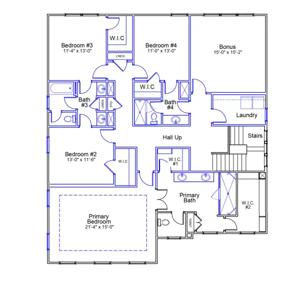 2D floor plan layout of this home in Sweetbrier, Durham, NC (Image 4). 2D floor plan layout of this home in Sweetbrier, Durham, NC (Image 4).