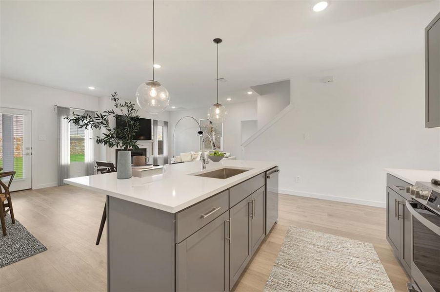 Furnished interior view inside a new home in Aspire at Reunion, Newark (Image 19).