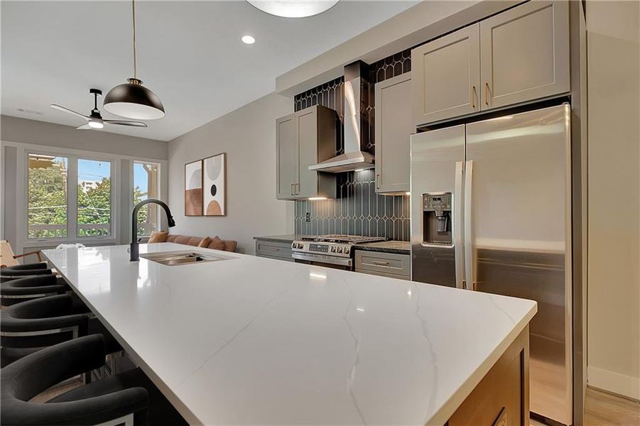 Furnished interior view inside a new home in , Atlanta (Image 17).