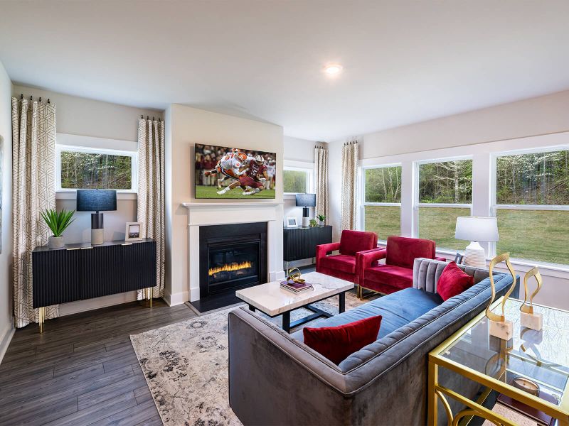 Furnished interior view inside a new home in Chestnut Grove, Greer (Image 2).